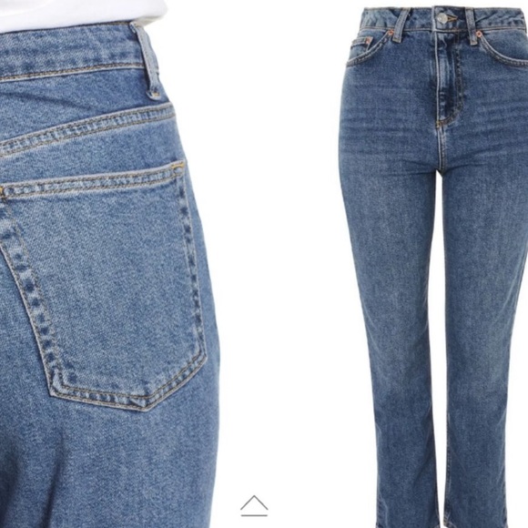 NWOT TopShop Straight Leg Jeans - Picture 3 of 7